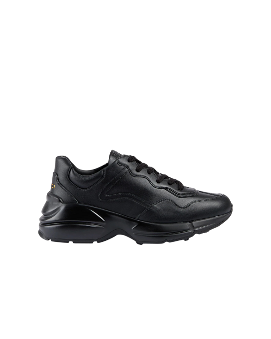 Gucci Sneakers negri cu design monocrom