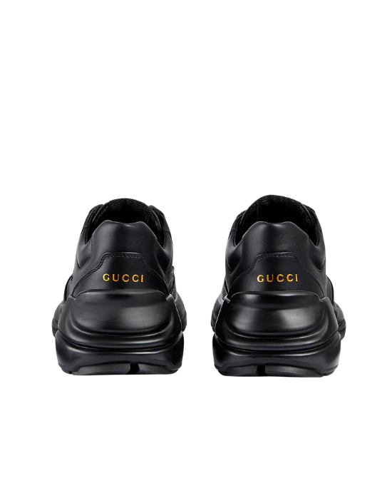 Gucci Sneakers negri cu design monocrom