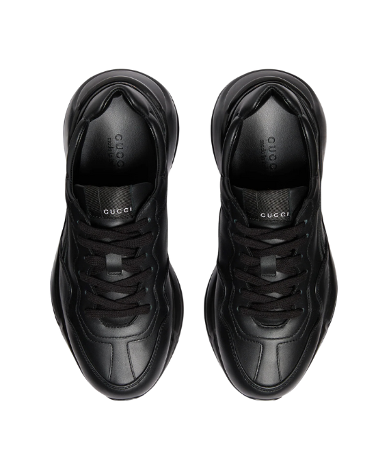 Gucci Sneakers negri cu design monocrom