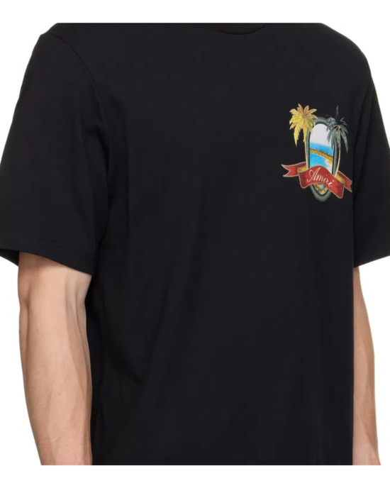 Amiri Tricou MA Paradise – 100 % bumbac, imprimeu frontal & posterior