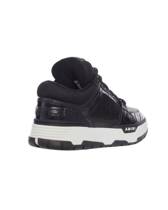 Amiri Sneakers MA-1 Croco Trim – Mesh & Piele, Negru (AMFOSR1172-001)