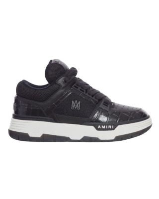 Amiri Sneakers MA-1 Croco Trim – Mesh & Piele, Negru (AMFOSR1172-001)
