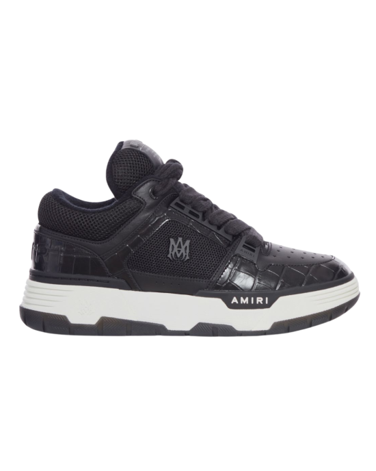 Amiri Sneakers MA-1 Croco Trim – Mesh & Piele, Negru (AMFOSR1172-001)