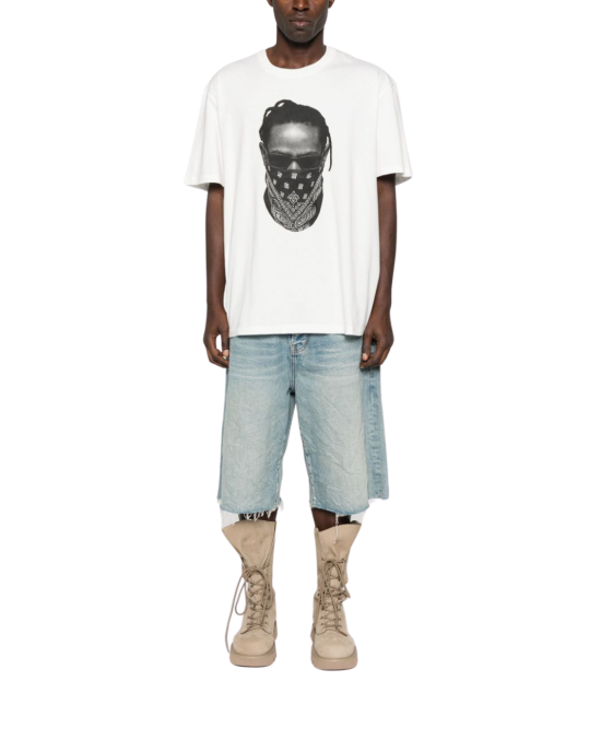  Ih Nom Uh Nit Tricou alb cu imprimeu bandana
