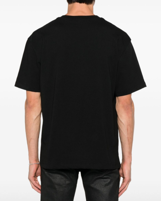 Tricou Negru Mask-Print Ih Nom Uh Nit