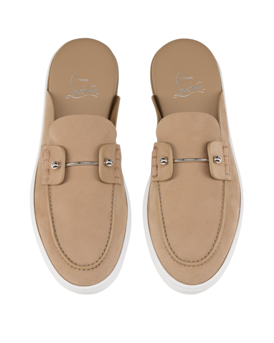 Christian Louboutin Chanme Mule din Piele Întoarsă