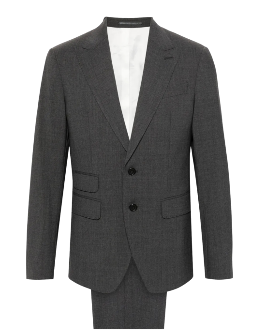 Dsquared2 London costum single-breasted – gri cărbune