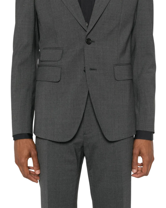Dsquared2 London costum single-breasted – gri cărbune
