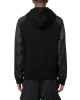 Dsquared2 Jachetă cu glugă și print logo – Negru