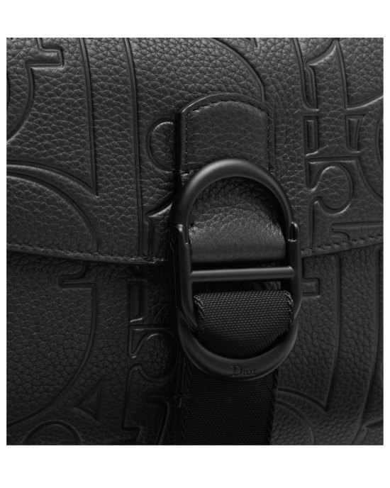 Dior geantă messenger Jett neagră din piele Dior Gravity