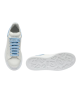 Alexander McQueen Oversized Sneakers din piele albă cu detalii bleu