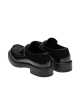 Prada Loafers din piele cu logo triunghiular