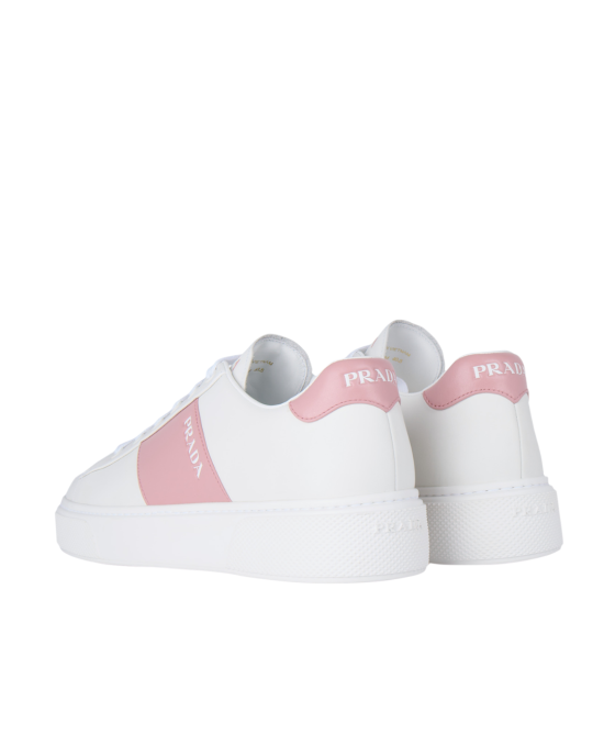 Prada Sneakers din piele cu logo imprimat