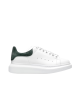 Alexander McQueen Oversized Sneakers din piele albă 
