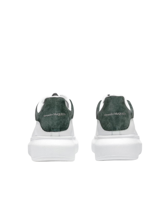 Alexander McQueen Oversized Sneakers din piele albă 