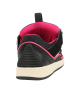 Lanvin sneakers Curb negri și roz din piele întoarsă și mesh