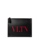 Valentino Garavani pouch VLTN negru din piele
