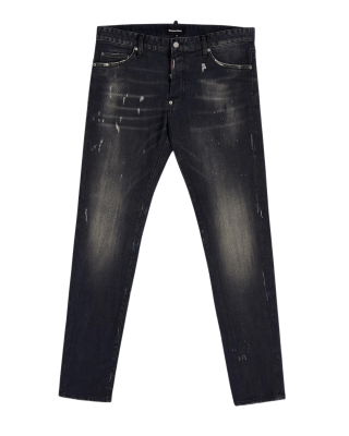 Jeans Slim Fit din denim negru