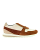 Brunello Cucinelli Sneakers din piele și piele întoarsă în nuanțe neutre