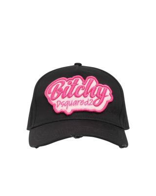 Dsquared2 Bitchy Baseball Cap Black & Pink