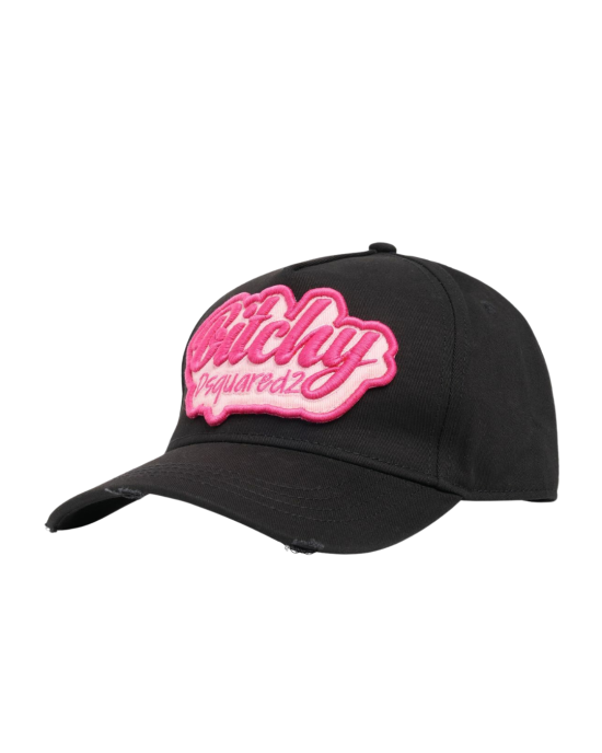 Dsquared2 Bitchy Baseball Cap Black & Pink