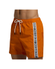 Bikkembergs Orange Logo Tape Swim Shorts