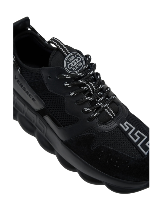 Versace Chain Reaction Sneakers Full Black