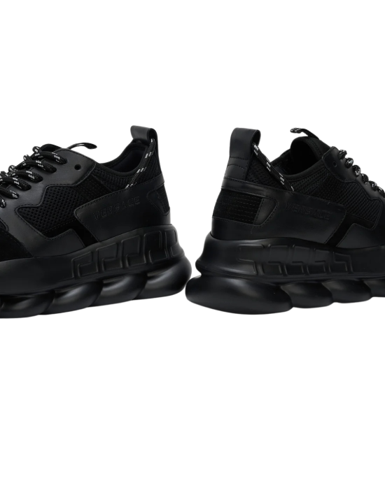 Versace Chain Reaction Sneakers Full Black