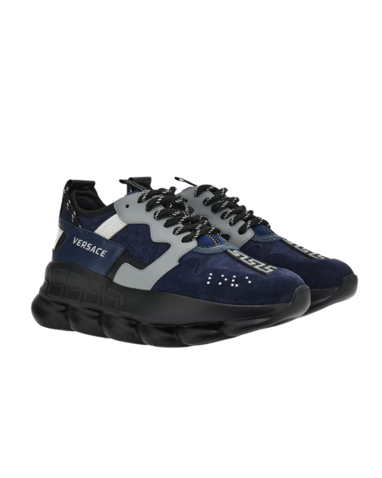 Versace Chain Reaction Low Top Sneakers Blue