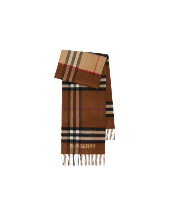 Burberry Fular din cașmir cu model Check maro
