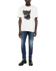 IH Nom Uh Nit Tricou alb cu imprimeu câine