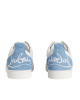 Christian Louboutin Louis Junior Sneakers din Piele Albă cu Detalii Denim Bleu