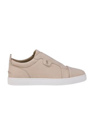 Christian Louboutin St Louis Sneakers Slip-On din Nubuck Bej