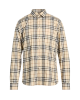 Burberry Check Stretch Cotton Shirt Beige