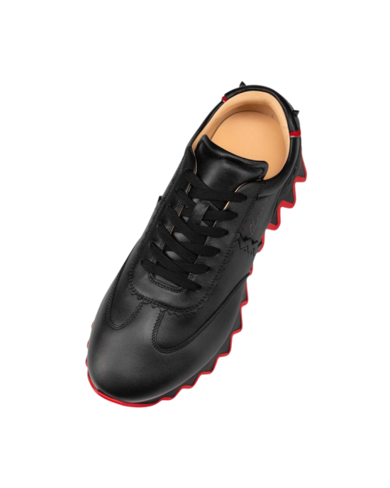 Christian Louboutin Loubishark Sneakers din Piele Neagră