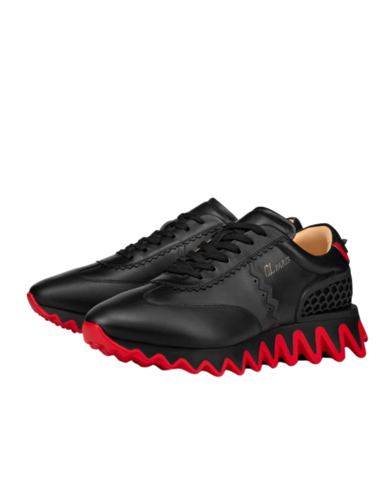 Christian Louboutin Loubishark Sneakers din Piele Neagră