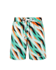 Bikkembergs Abstract Print Swim Shorts Mint/Orange