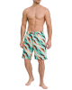 Bikkembergs Abstract Print Swim Shorts Mint/Orange