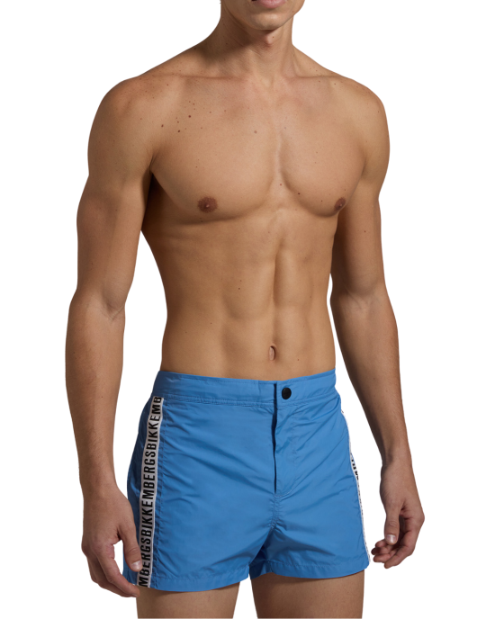 Bikkembergs Blue Logo Tape Swim Shorts