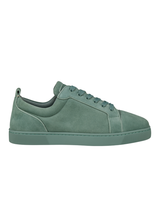 Christian Louboutin Louis Junior Manuka – low-top din veau velours verde Manuka