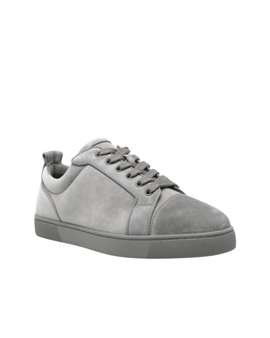 Christian Louboutin Louis Junior Sneakers din Piele Întoarsă Gri