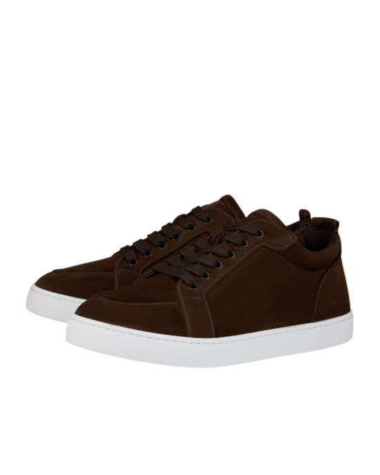 Christian Louboutin Rantulow Sneakers din Piele Velur