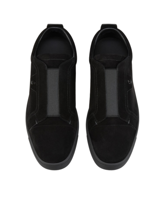 Christian Louboutin St Louis Slip-On din Piele Întoarsă Neagră