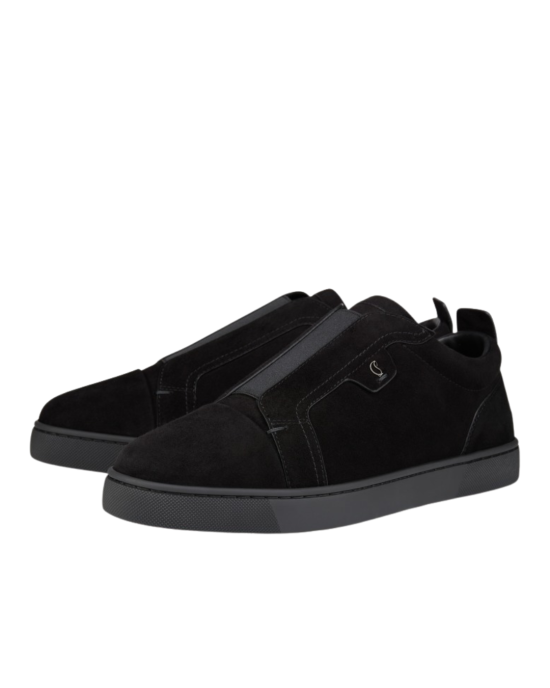 Christian Louboutin St Louis Slip-On din Piele Întoarsă Neagră