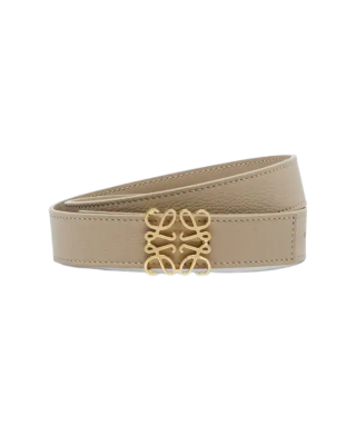 Loewe curea bej din piele cu cataramă Anagram