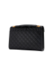 Saint Laurent Envelope Triquilt Small Bag in Black Leather