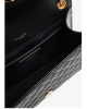 Saint Laurent Envelope Triquilt Small Bag in Black Leather