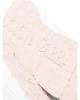 Dolce & Gabbana Sneakers din piele albă cu detalii roz pal 