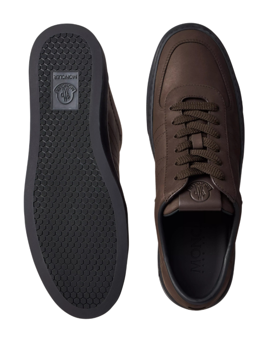 Moncler Monclub Nubuck Leather Sneakers