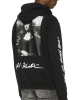 Off-White Hanorac cu glugă și imprimeu artistic Mona Lisa